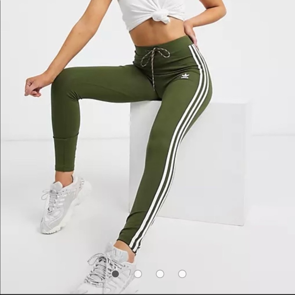 Olive green Adidas High waist leggings